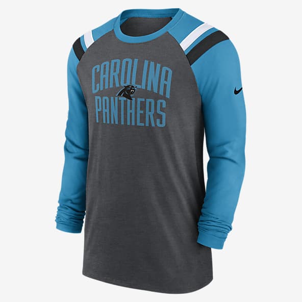 White Carolina Panthers Long Sleeve Shirts Shirts. Nike
